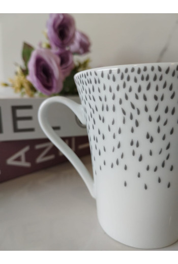 Mug en porcelaine gris