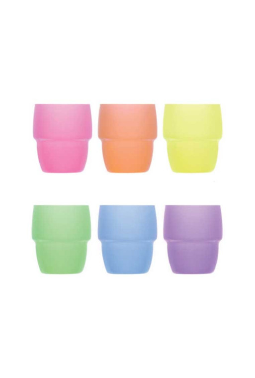 Set de 6 verres  GALATA coloré H:89mm