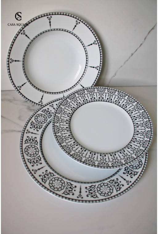 SERVICE A TABLES 18 PIECES BYZANCE EN PORCELAINE